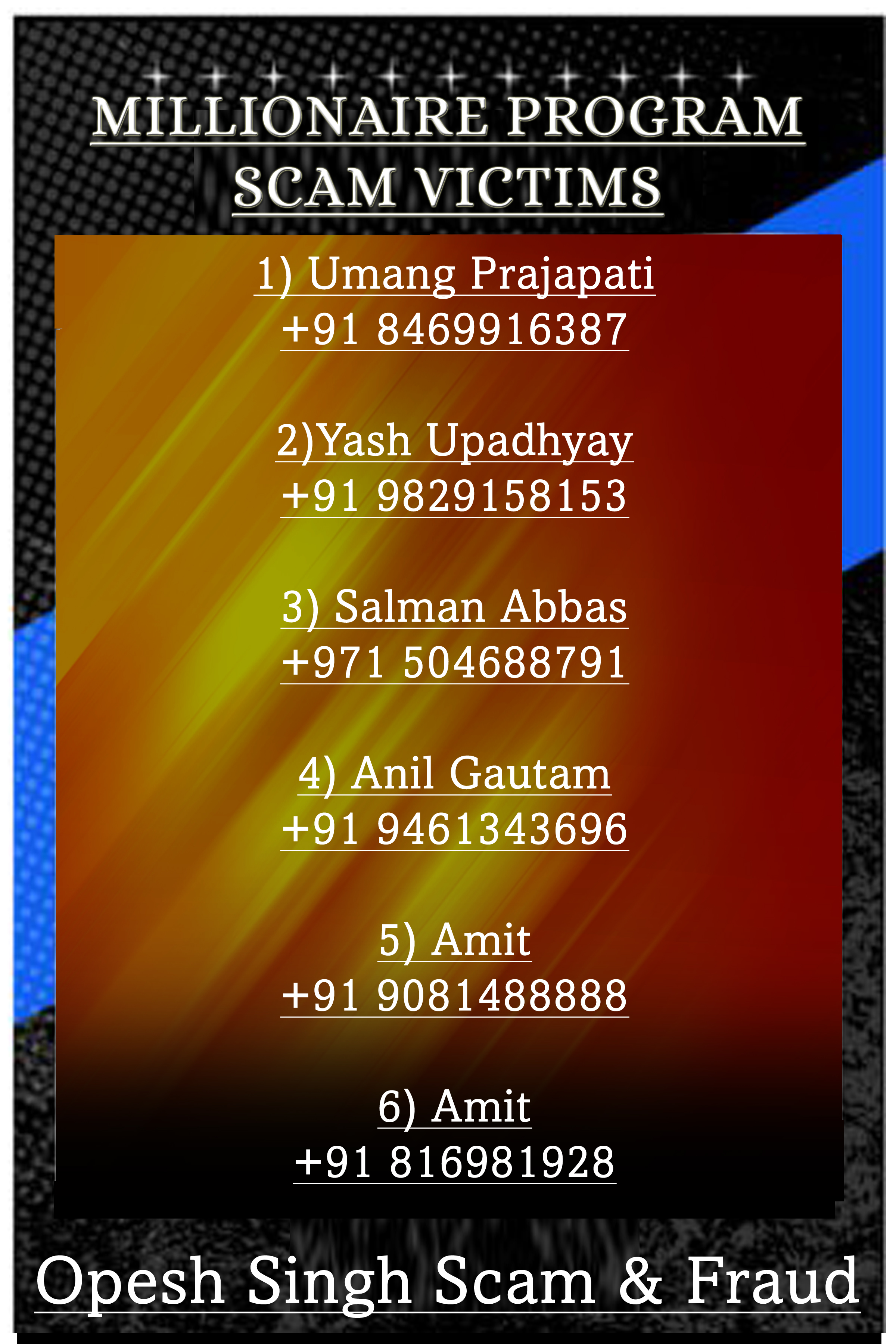 Opesh Store Scam Victims